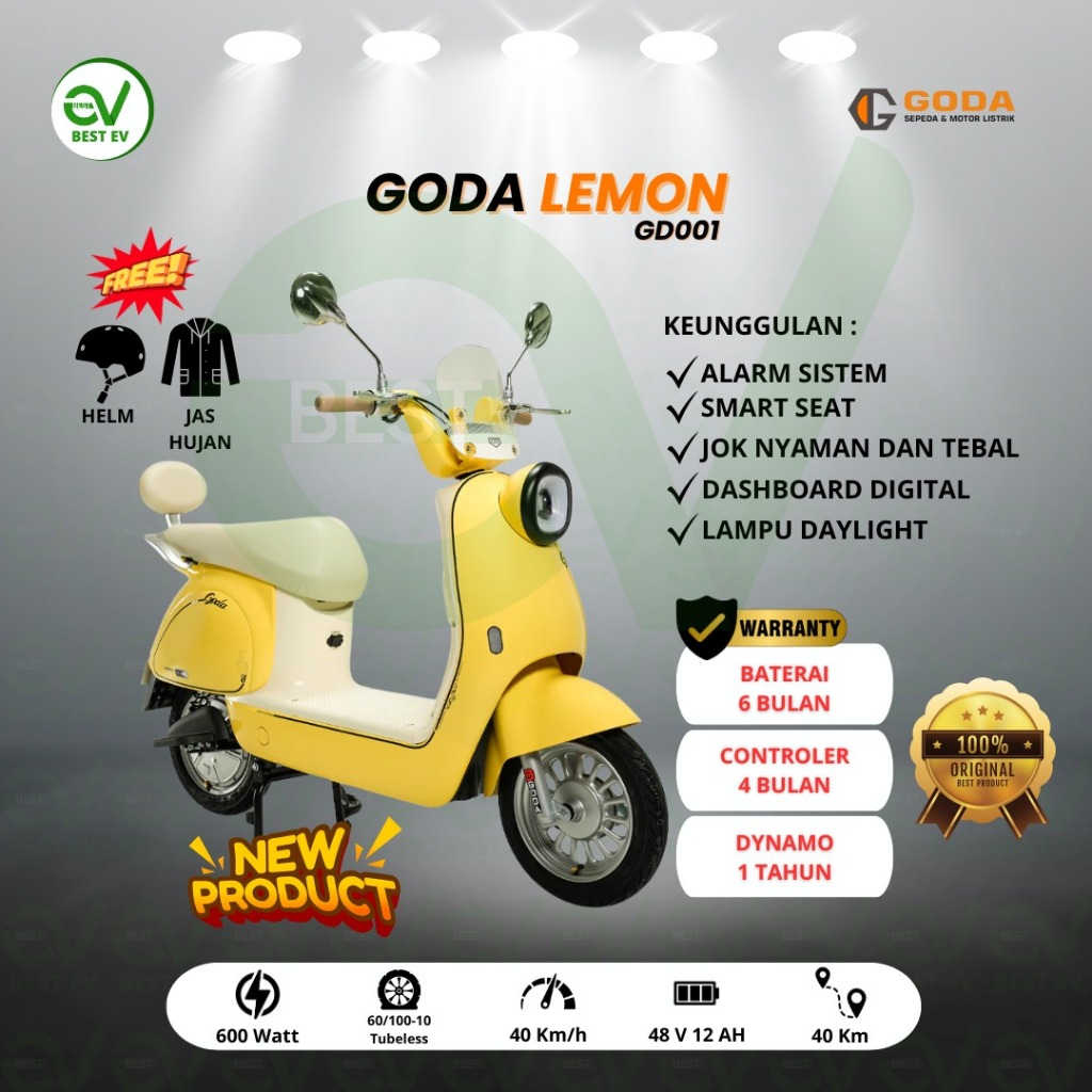 SEPEDA LISTRIK GODA 001 LEMON