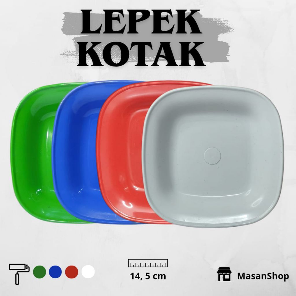 LEPEK KOTAK| TATAKAN GELAS PLASTIK 12 PCS (1 LUSIN)