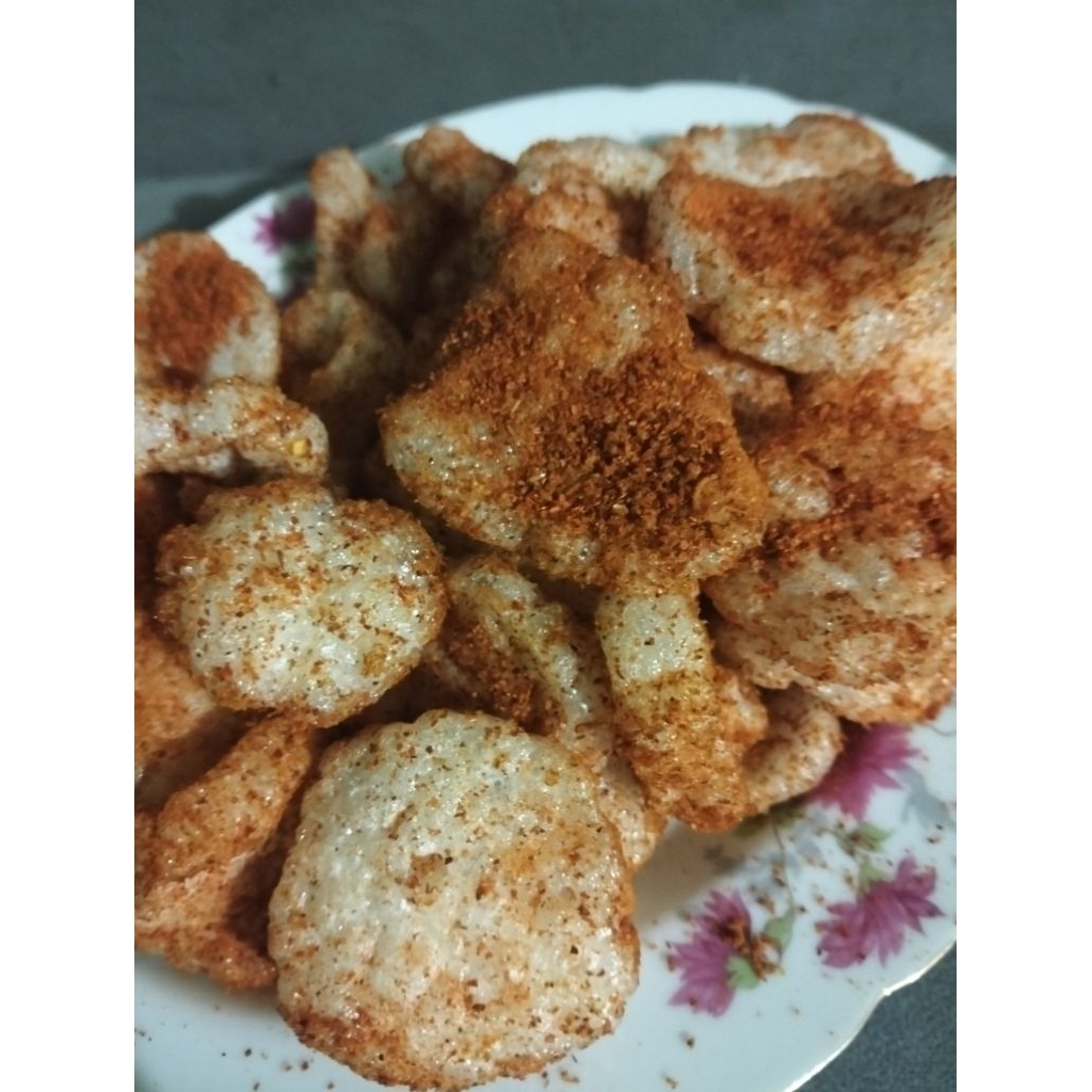 

kurupuk kancing pedas kemasan 500gram