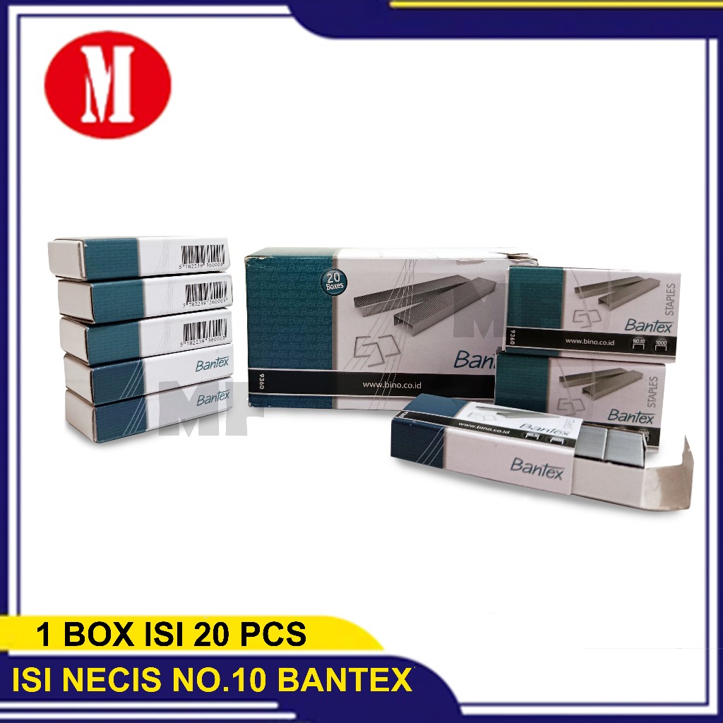 

Bantex isi staples / isi necis no.10 isi 20 pcs 1 box