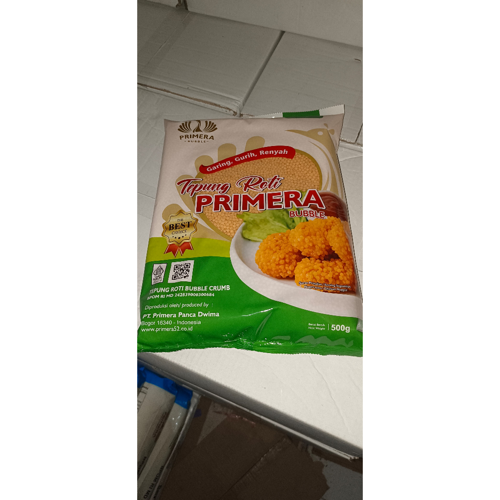 

PRIMERA Tepung Bubble Crumbs Orange 500g - Tepung Bubble Crumb