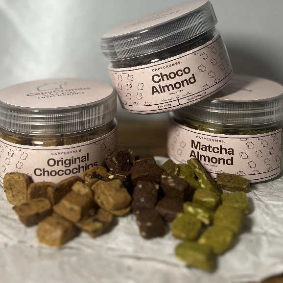 

CAPYCRUMBS Mini Cookie Bites Homemade Cookies ( 100 Gram Mini Jar Snack )