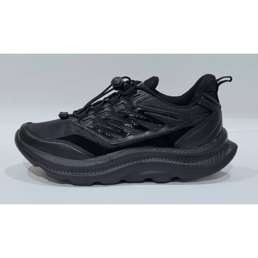 sepatu sekolah/running exduma full hitam