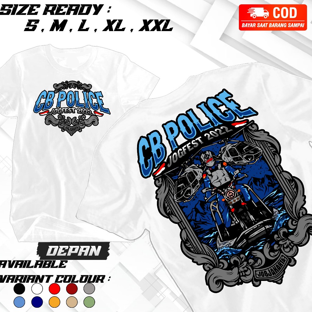 JOJOKAOS-Kaos CB Police Jogja
