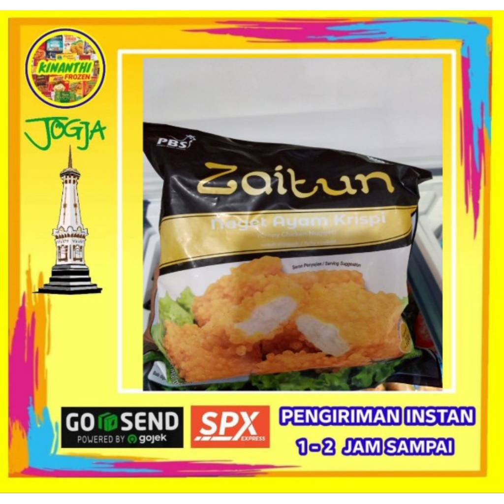 

Zaitun Nugget Ayam crispy 400 gr, Jogja Frozen