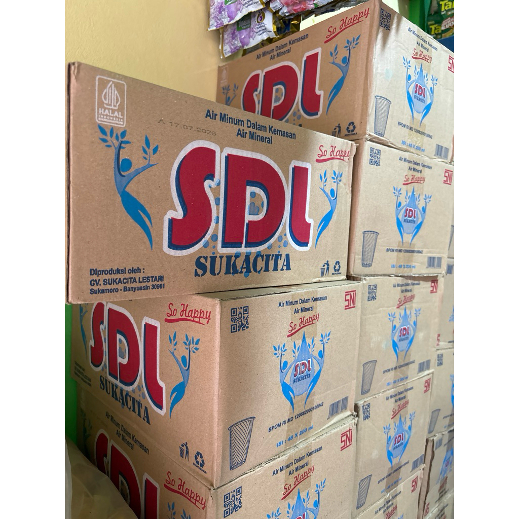 air meneral cup SDL 200ml 48pcs (grosir)