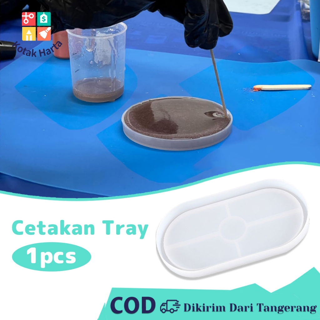 

Cetakan Silikon Tray Oval Dish Plate Mold Coaster Mold Untuk Resin Chocolate DIY Craft Mudah Dilepas