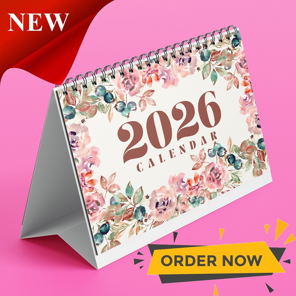 

A&M Kalender Bunga Aesthetic Kalender Meja Kalender 2026 Kalender K-POP