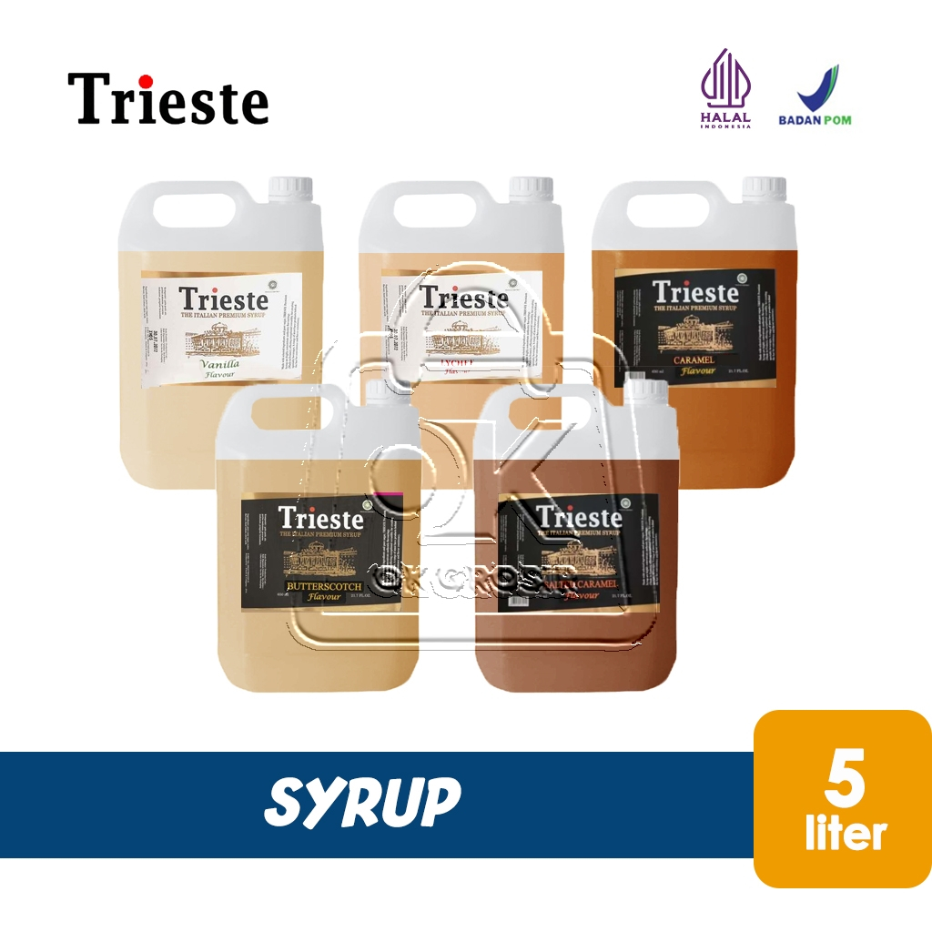 

Sirup Trieste Premium 5 Liter Syrup Aneka Rasa (JERIGEN 5L)
