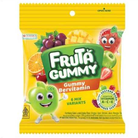 

Fruta Gummy permen jelly 45gr