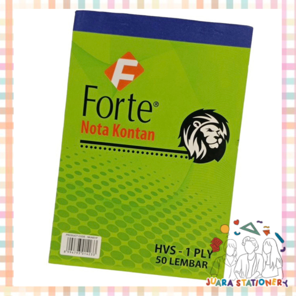 

(1041) Nota 1 Rangkap Forte Kecil / Nota Kontan Kecil 1 Ply Nota Forte 1 ply