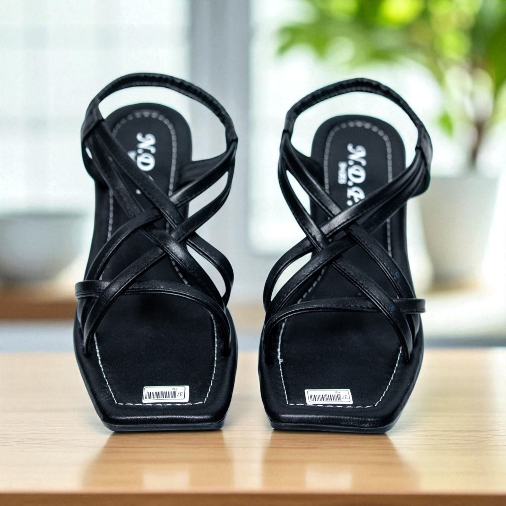 Sendal wanita kekinian Sendal wanita jepit flat latshoes wanita kulit sintetis Sendal wanita