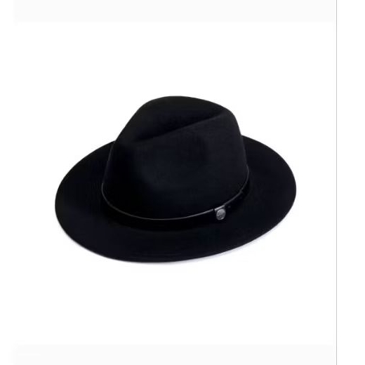 Topi fedora pria import pita tenun