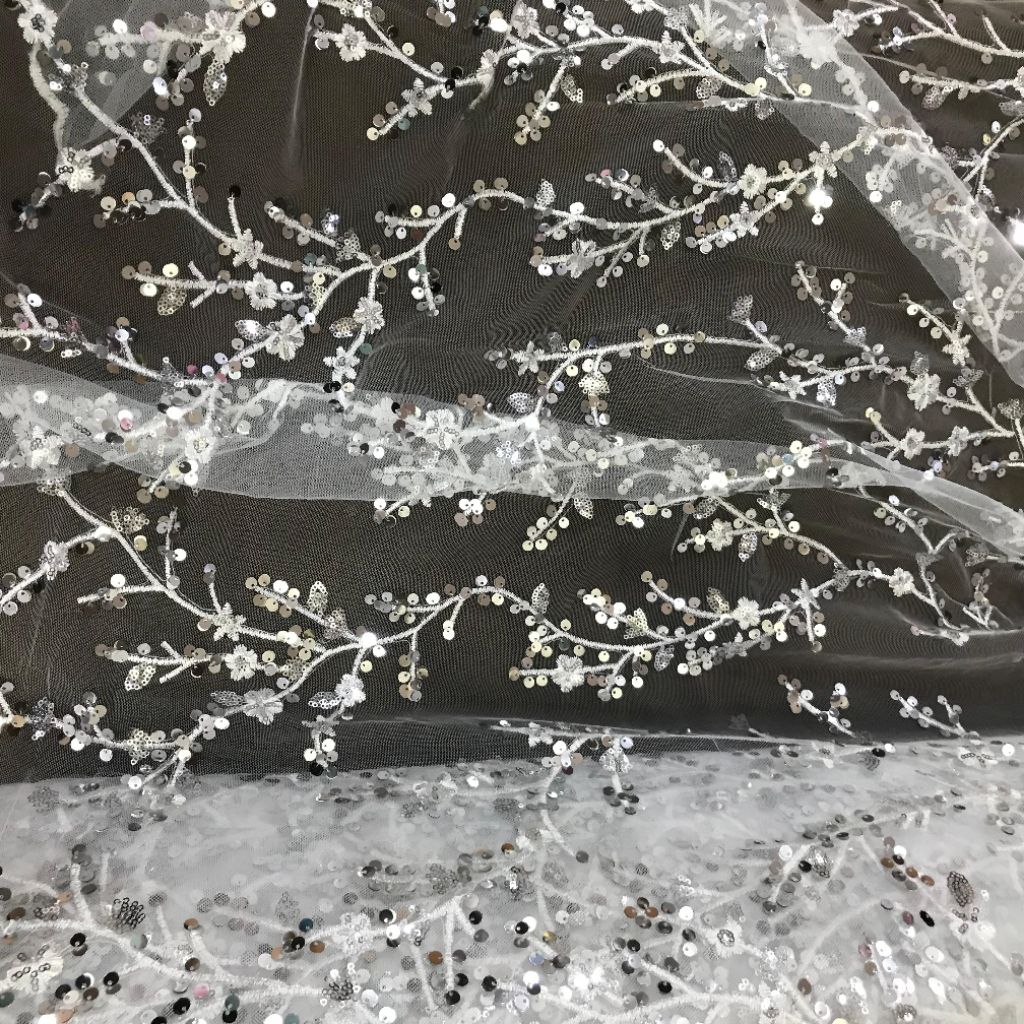 Kain Tille payet ~ kain tulle payet ~ kain tille sequin ~ kain tille meteran - kain kebaya