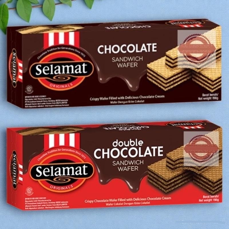 

SELAMAT Wafer selamat all Variant Sandwich Cokelat Double Coklat Biskuit Coklat