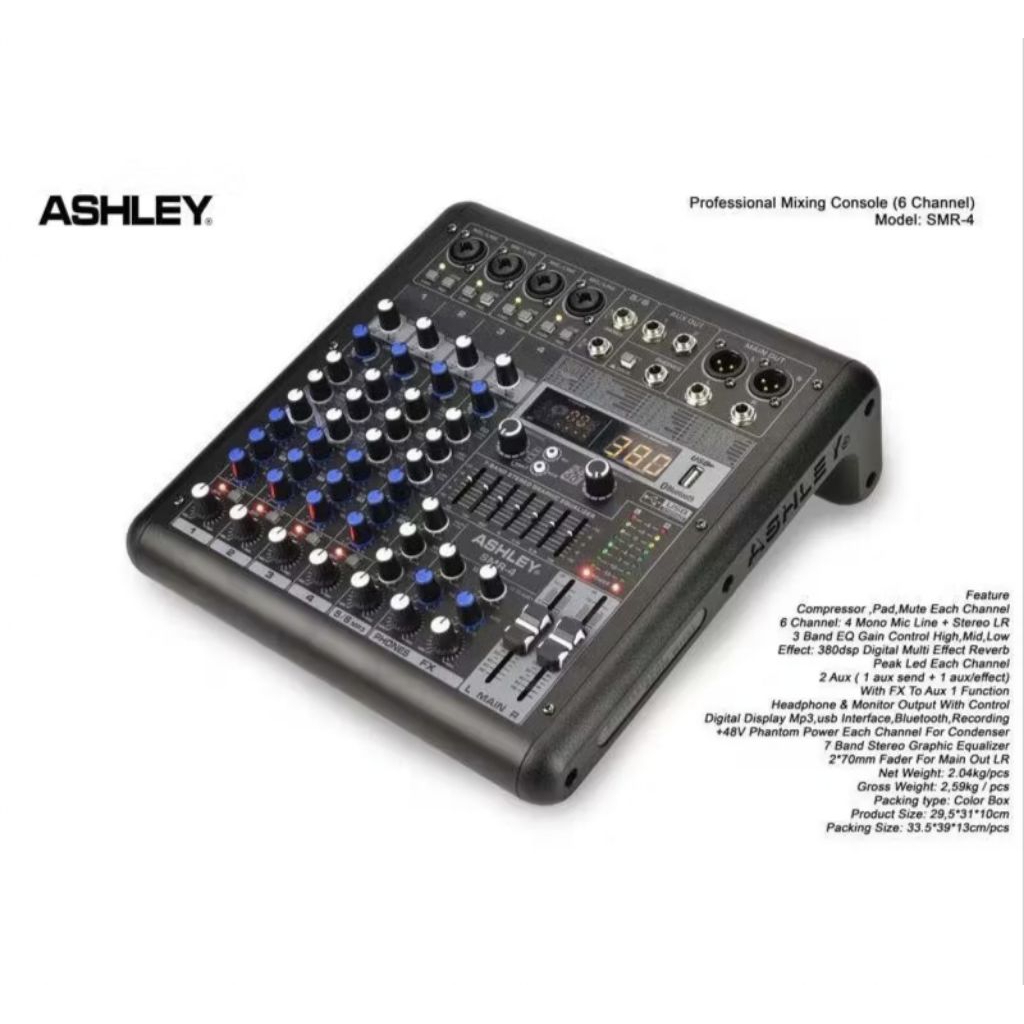 Mixer Ashley SMR -4 Original Mixer Audio Ashley
