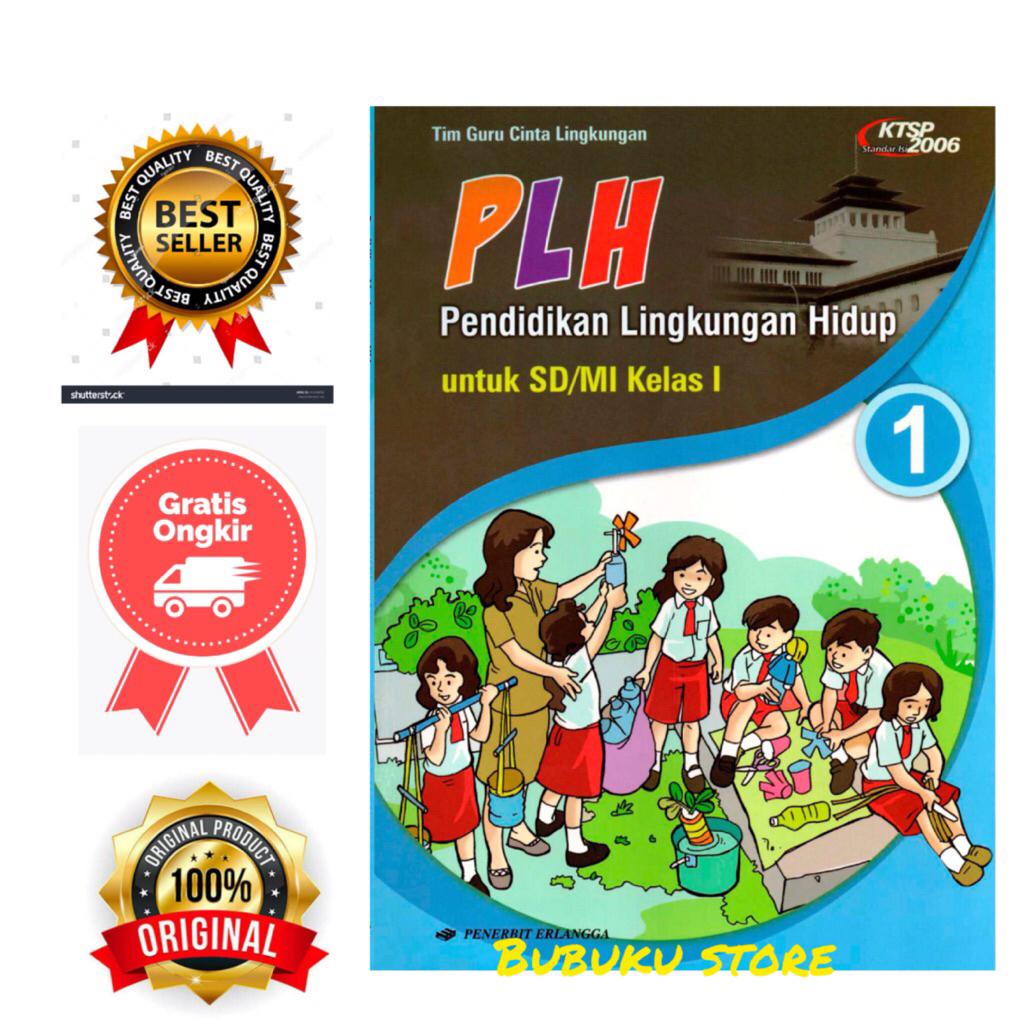 Buku Pendidikan Lingkungan Hidup (PLH) Kelas 1-6 SD/MI-Erlangga