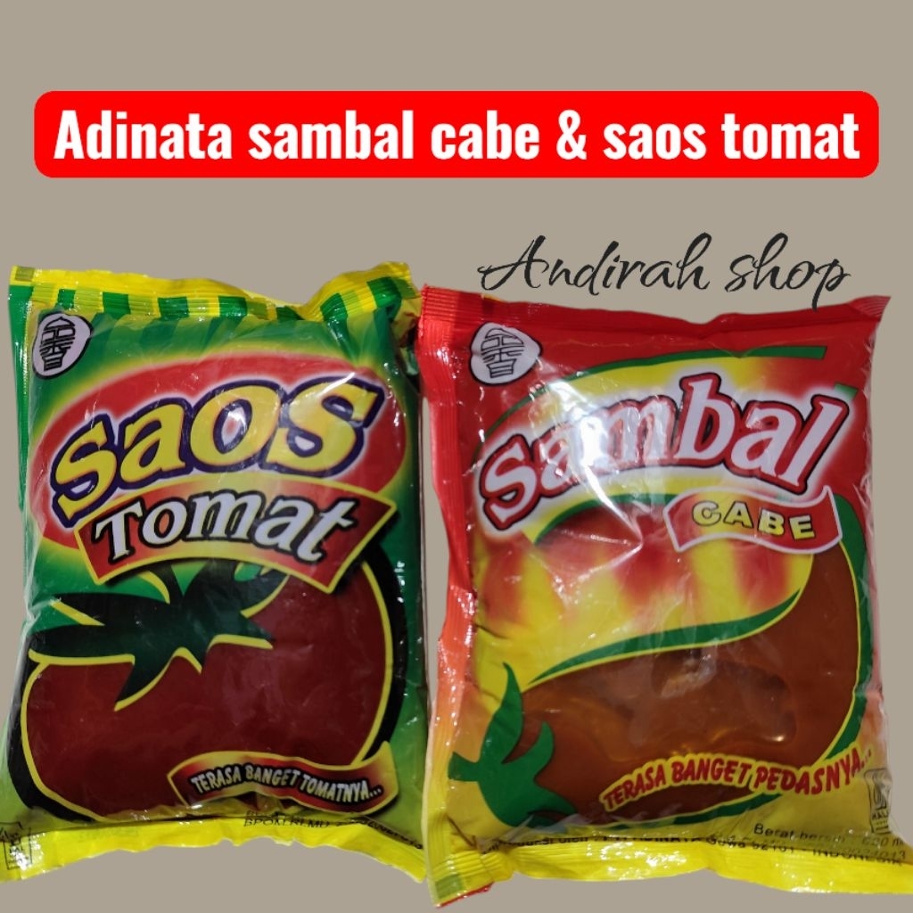 

Adinata Sambal cabe & Saos tomat 620 gram