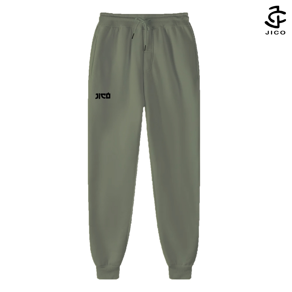 ZODIAK | Celana Panjang Jogger Pria Wanita (Unisex) Premium Original (Sweatpants) Hijau Tua Army
