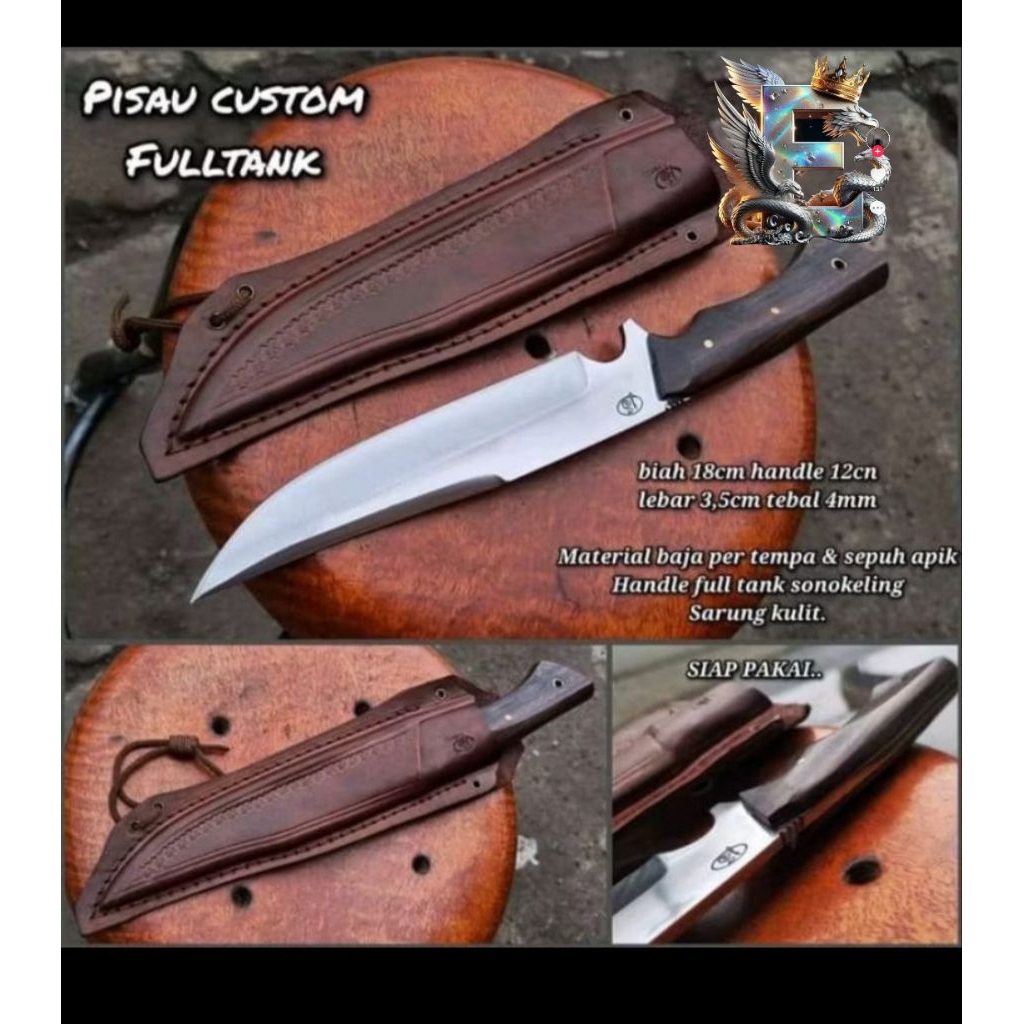 pisau Bowie fulltankk tactical outdoor