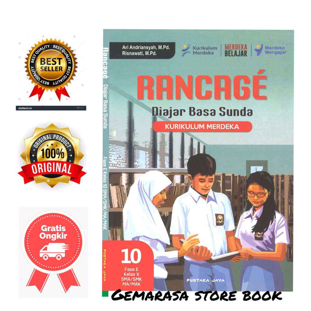 Buku Rancage Diajar bahasa sunda kelas 10 SMA/MA/SMK/MAK Kurikulum merdeka