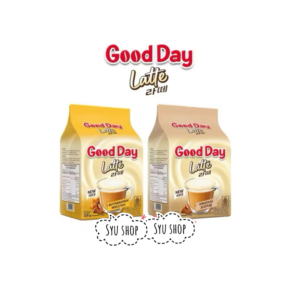 

good day goodday latte butterscotch original 10 x 22gr