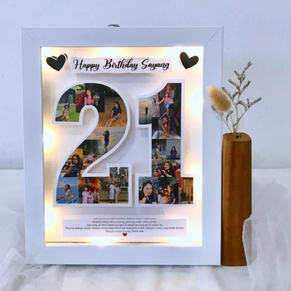 Numbering pop up frame / KADO ULANG TAHUN | KADO WEDDING 3D Frame | Ucapan Selamat | Hadiah Wedding 