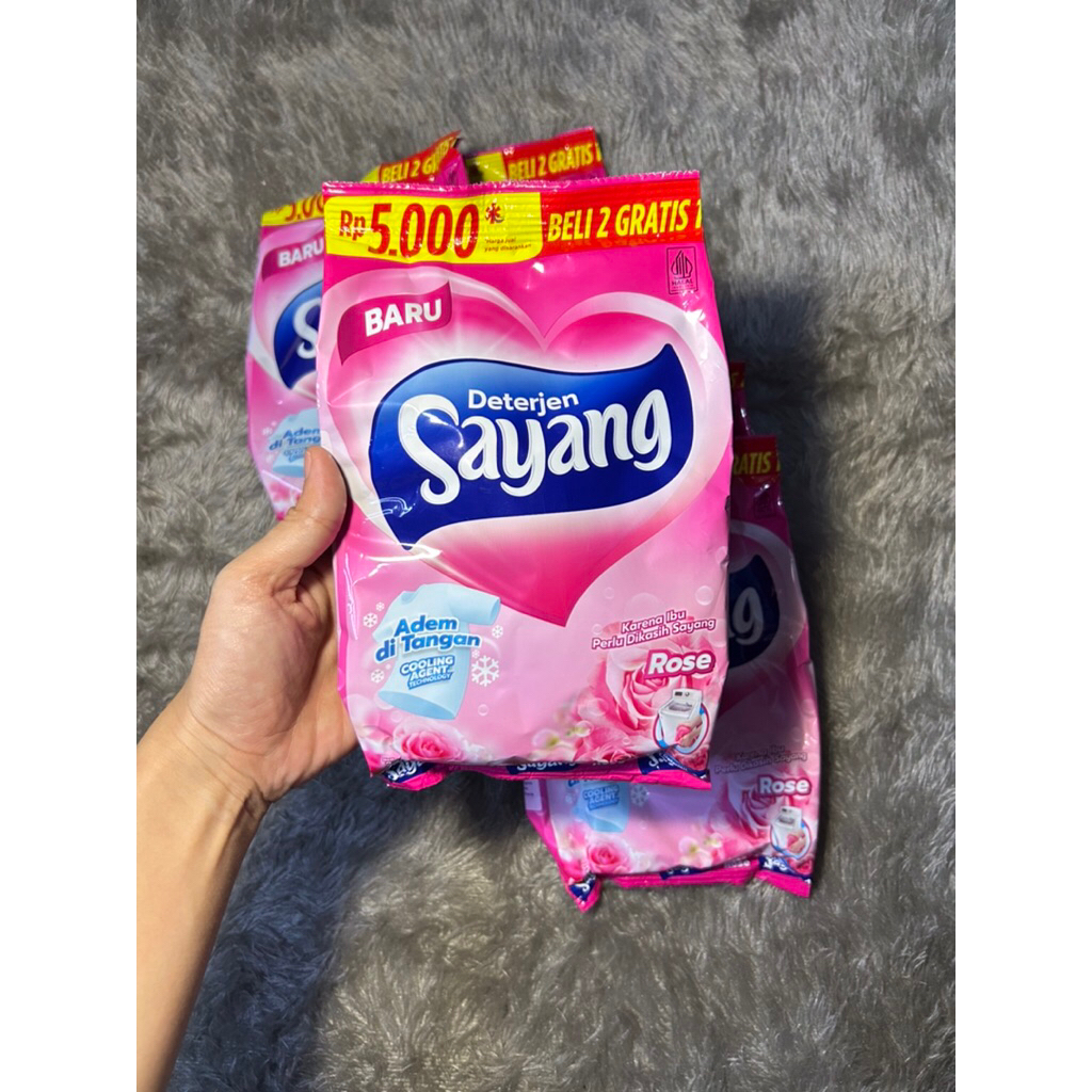 Sabun Cuci Baju Sayang/Sabun Deterjen Bubuk 220gram Paket Hemat Harga Grosir