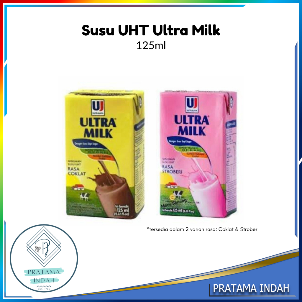 

SUSU ULTRA MILK UHT STERIL KECIL 125ML-HARGA 1 PCS (GROSIR & ECERAN)