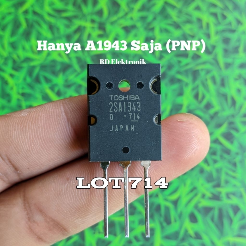 Transistor Toshiba TR Toshiba Transitor Final Toshiba 2SA1943 Saja Lot 714 (PNP) Atau Sebelah Origin