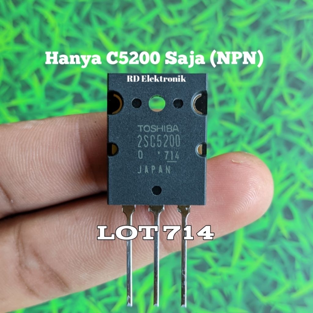 Transistor Toshiba TR Toshiba Transitor Final Toshiba 2SC5200 Saja Lot 714 (NPN) Atau Sebelah Origin