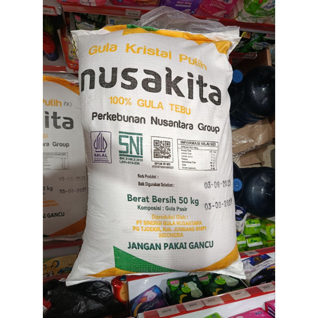 

GULA PUTIH KRISTAL 1 SAK 50KG