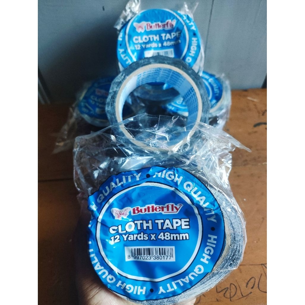

Lakban/isolasi kain/jilid / cloth tape 48mm x 12 yard (butterfly)
