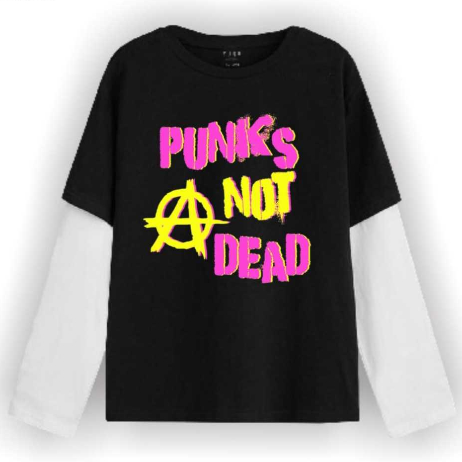 Mickola T-shirt / Long Sleeve Double Layer Punks Not Dead