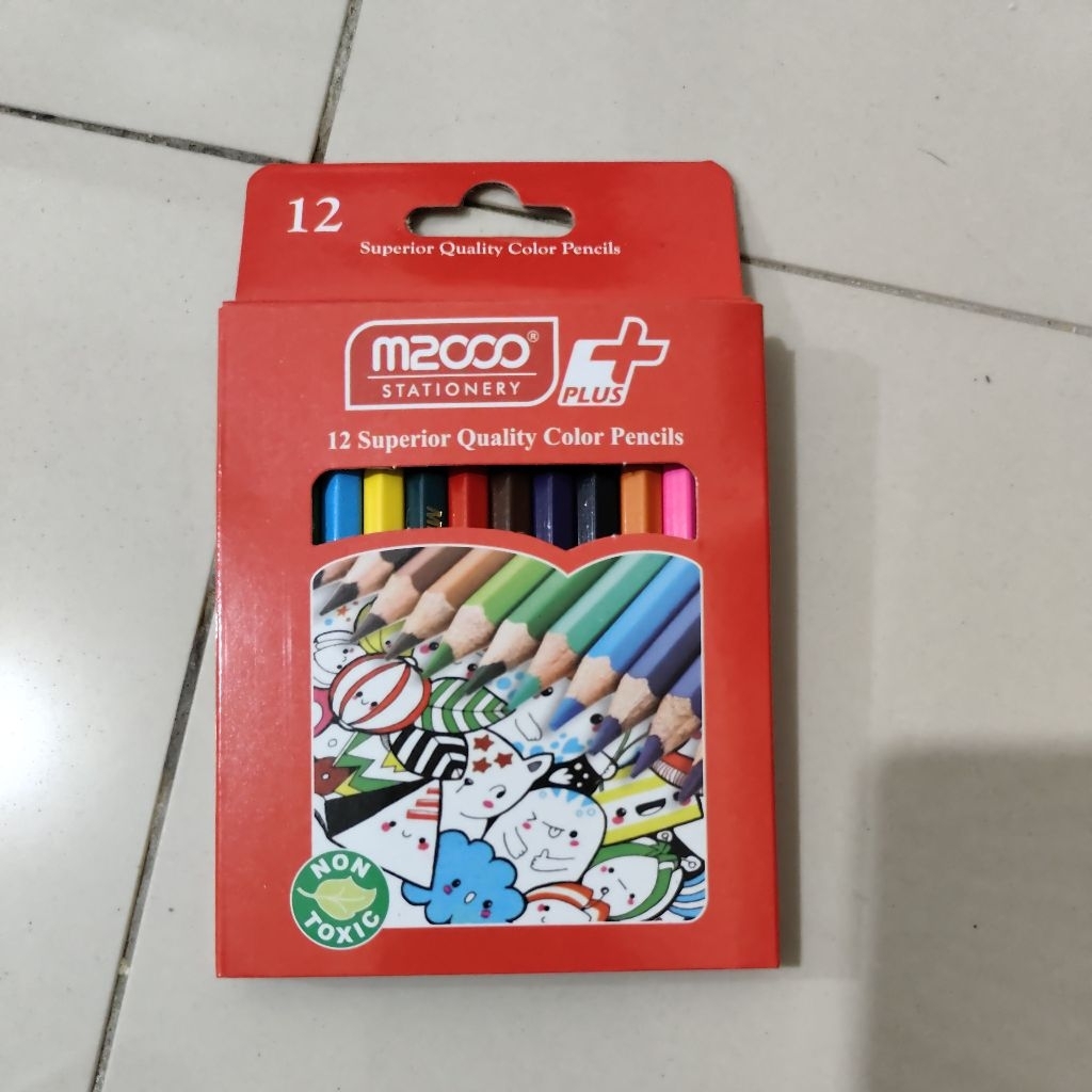 

pensil warna 1 set isi 12 warna pendek