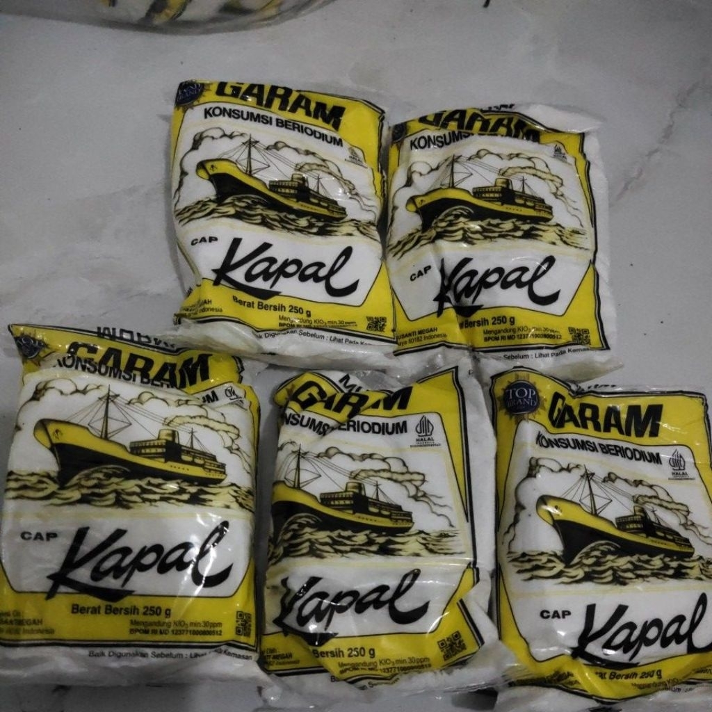 

5 pcs garam cap Kapal beriodium