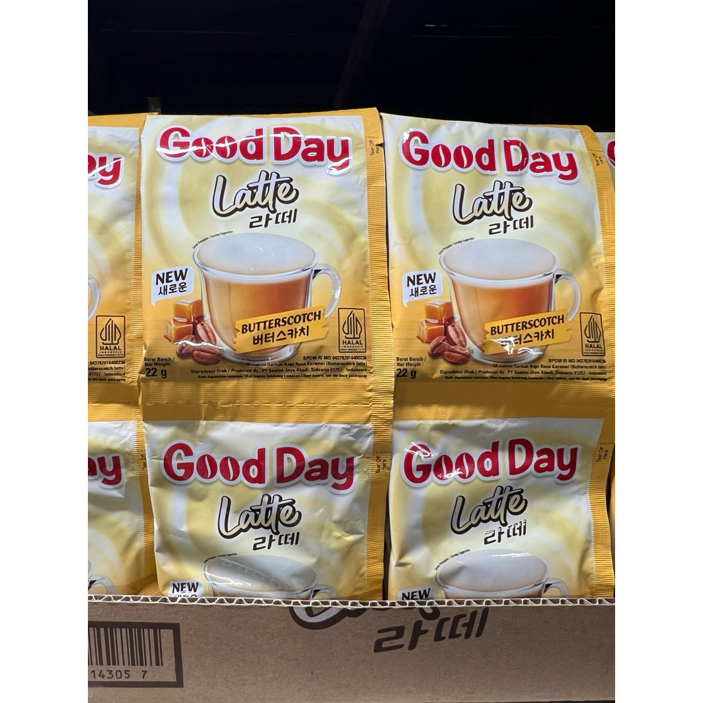 

GOODDAY LATTE butterscouth 1 renteng (10pcs)