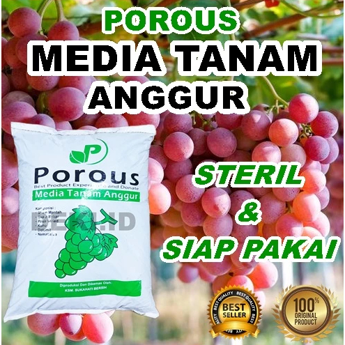 Media Tanam Anggur Porous Tanah Organik Steril Siap Pakai Tanaman Hias Bunga Sayur Buah