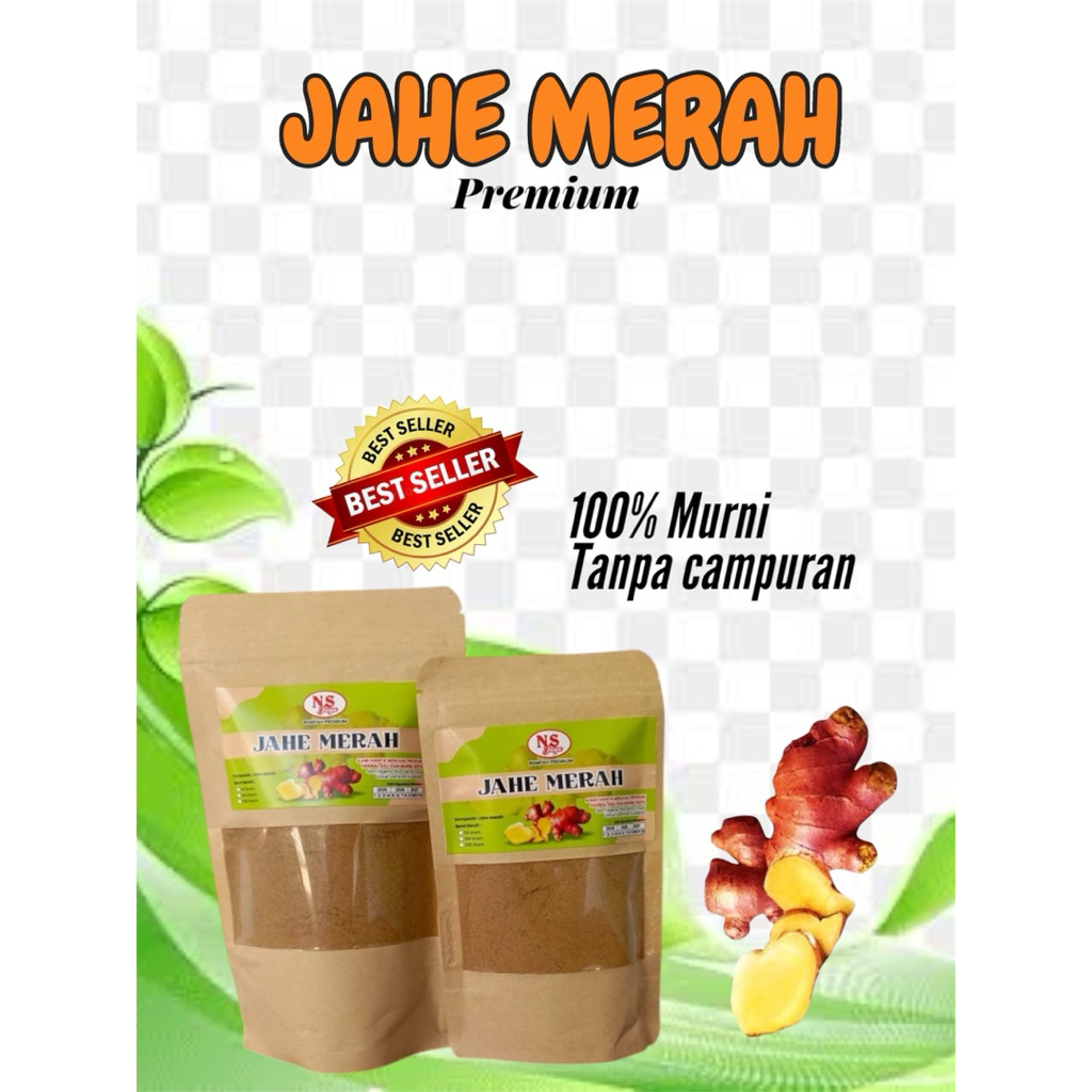 

Jahe Merah bubuk / Murni / Ground Ginger / Rempah / JSR 100% PREMIUM QUALITY