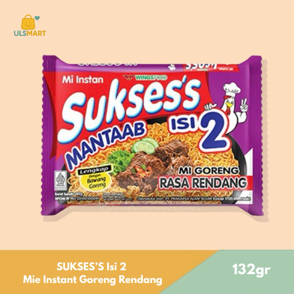 

SUKSES’S Isi 2 Mie Instant Goreng Rendang 132 g