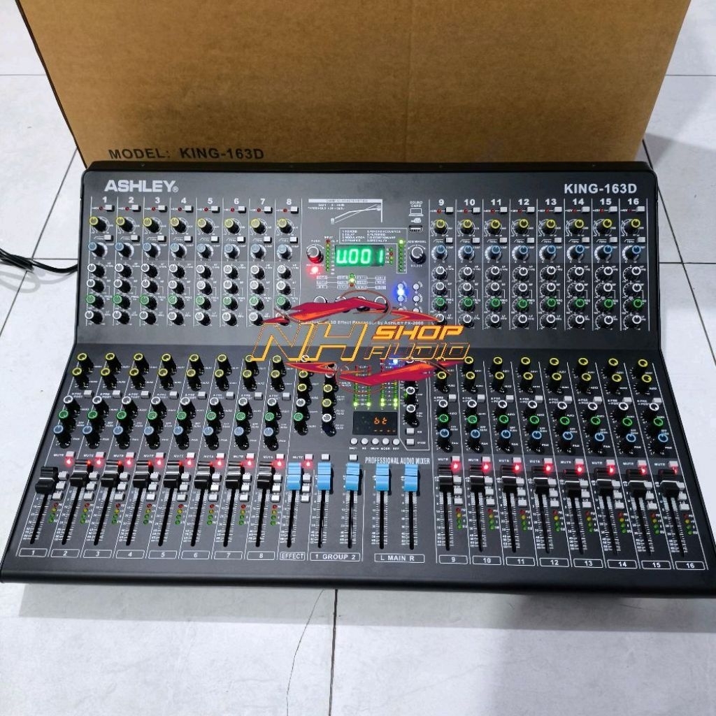 Mixer Ashley King 163 D Original 16 Channel ASHLEY KING 163D Mixer 16 chanel ashley King163d KING 16