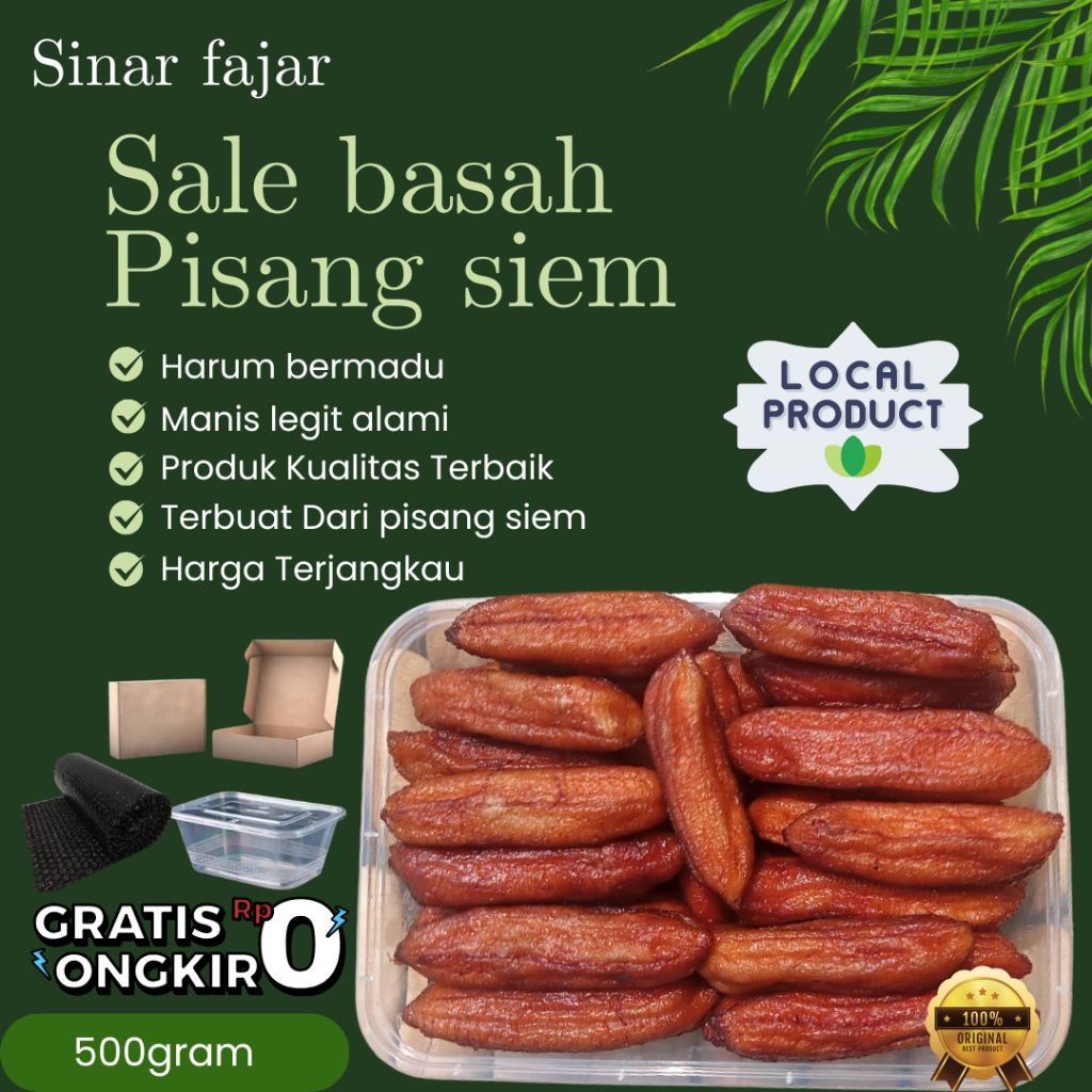 

Sale Basah Pisang Siem 500gr – Manis Legit, Asli Jemur Alami