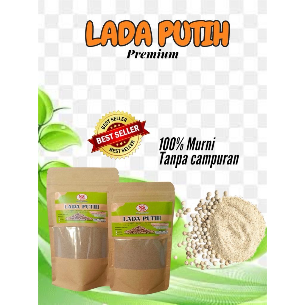 

Merica Lada Putih Bubuk / Ground White Papper / 100% PREMIUM QUALITY
