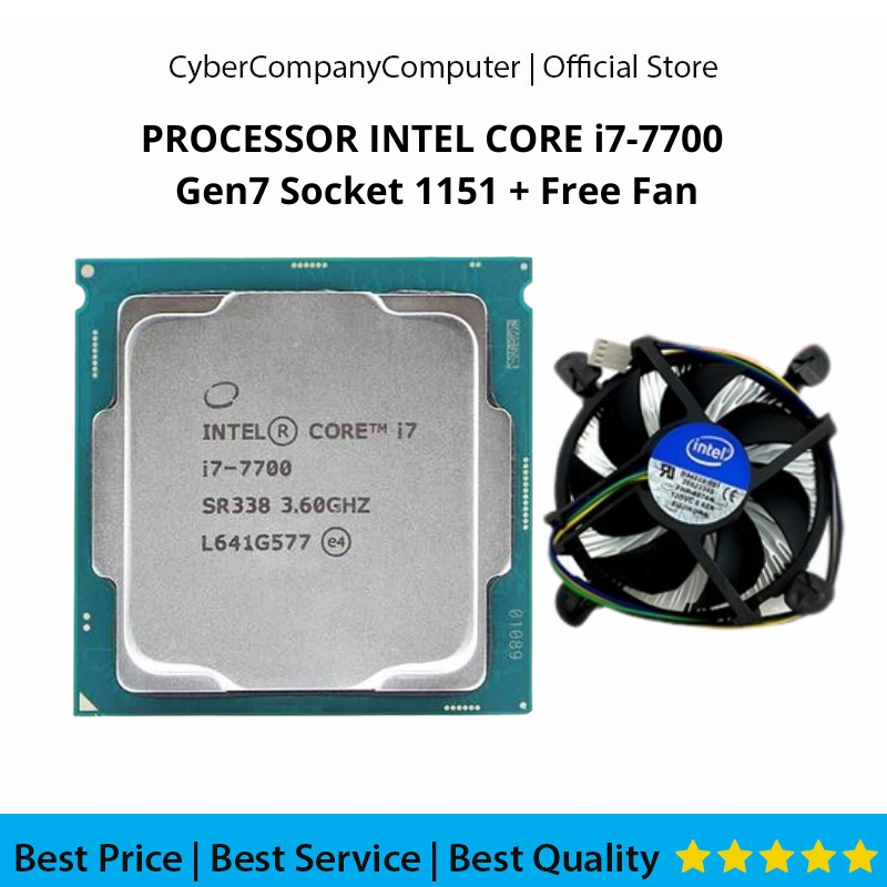 Processor Intel Core i7-7700 Gen7 LGA 1151 3.60GHz + Fan - Processor Intel Core i7-7700 Gen7 Socket 