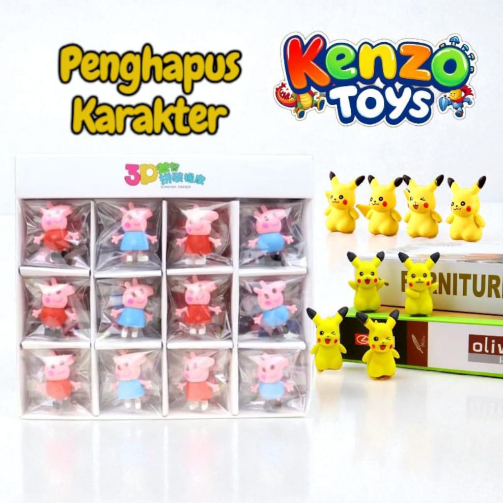 

KenzoToys Penghapus Pikachu / PeppaPig