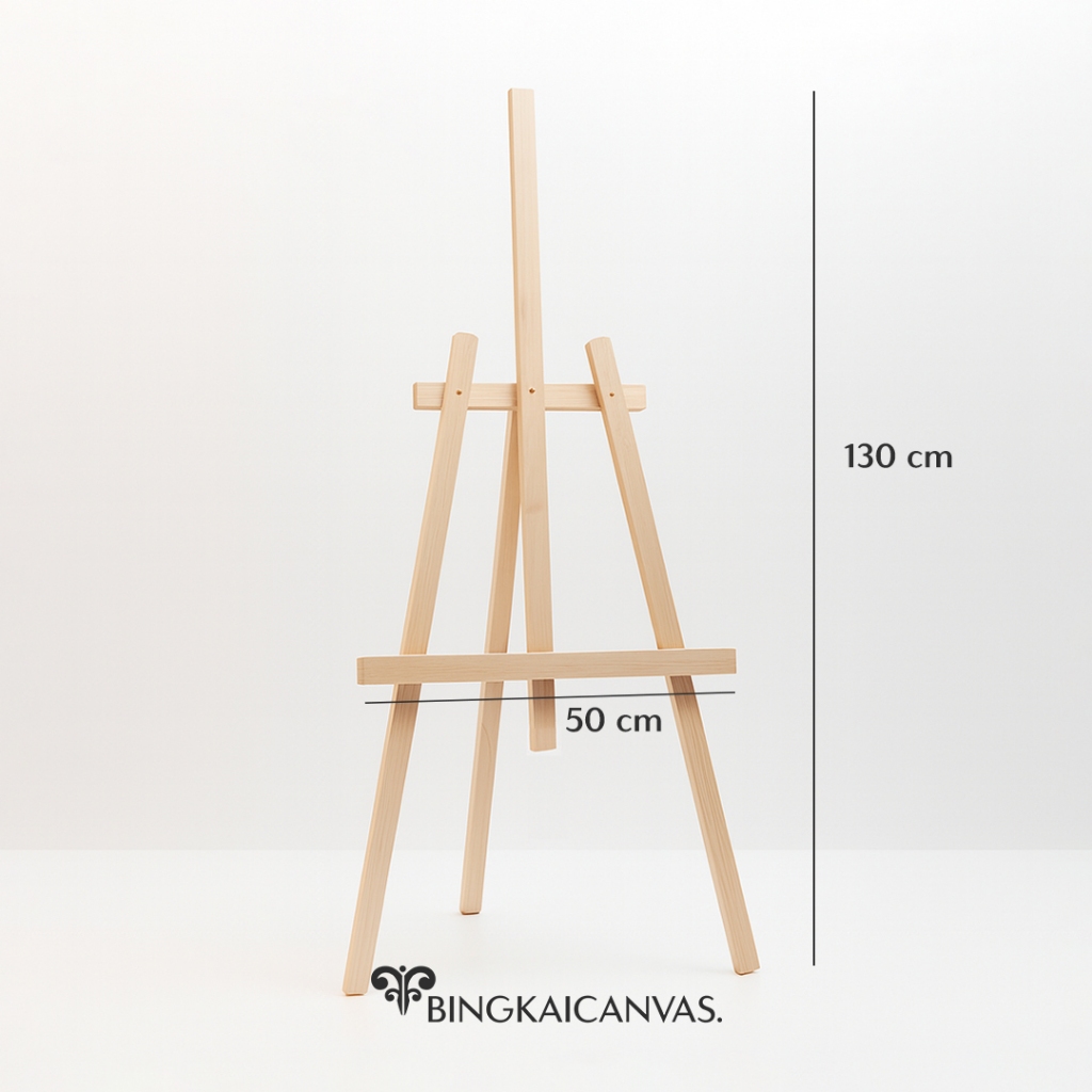 Stand Frame Foto Prewedding Besar / Stand Bingkai Kayu / Stand Lukisan / Stand Kanvas Lukis