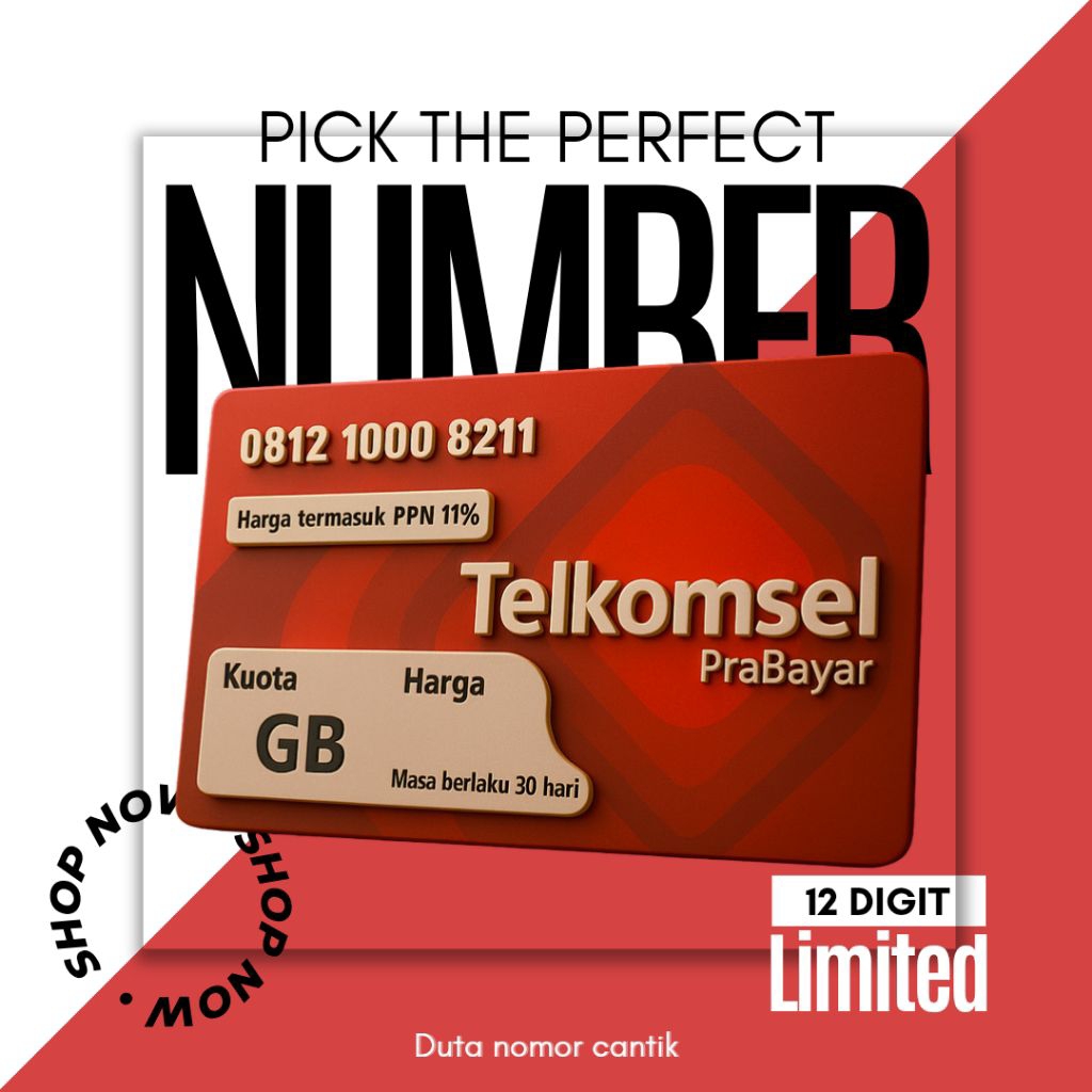 NOMOR CANTIK SIMPATI 4G 5G KARTU PERDANA 4 VARIAN ANGKA TELKOMSEL NOCAN TRIPLE 1000