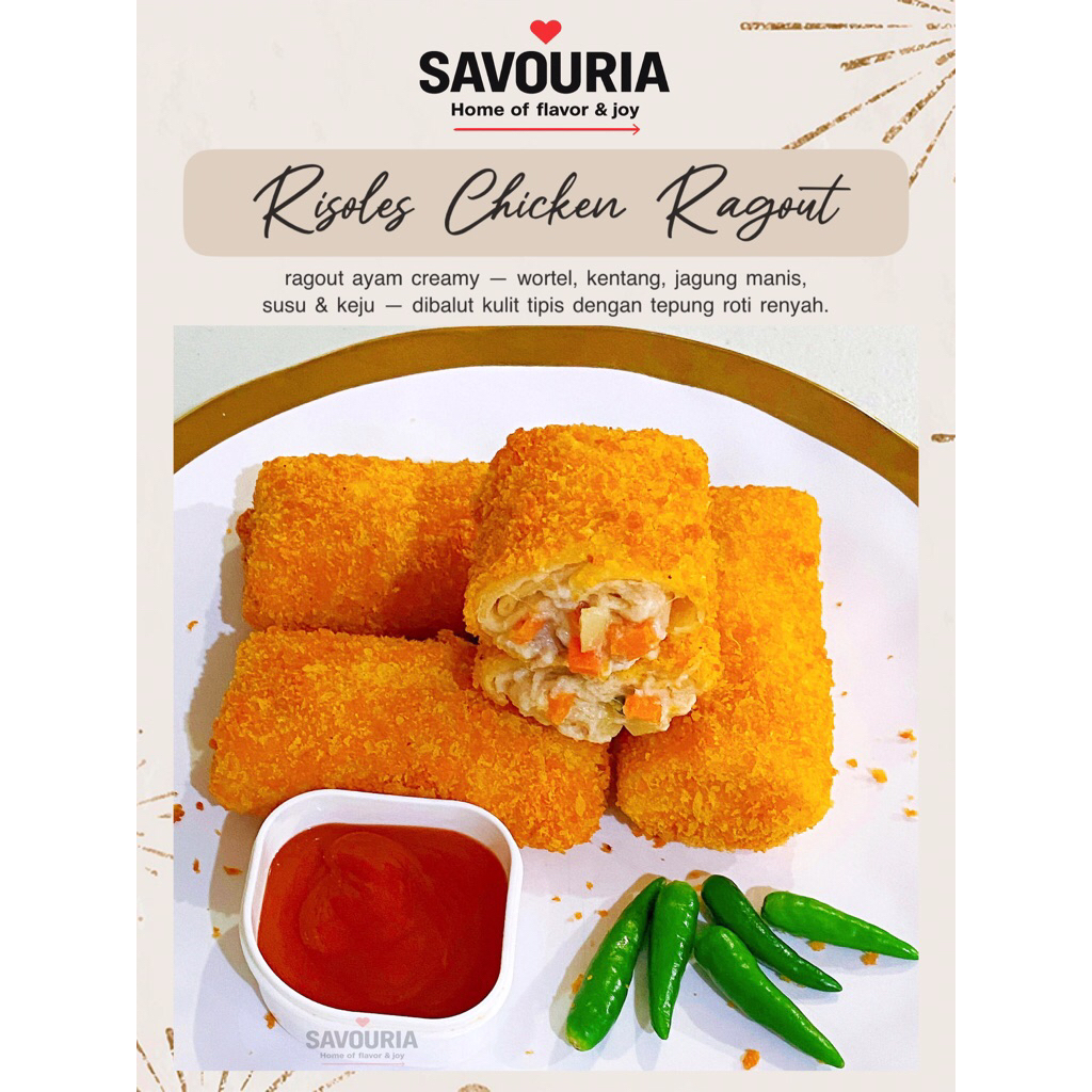 

RISOLES CHICKEN RAGOUT / Risol Rogut Ayam / Risol Ragout / Risol Rogut isi 5pcs