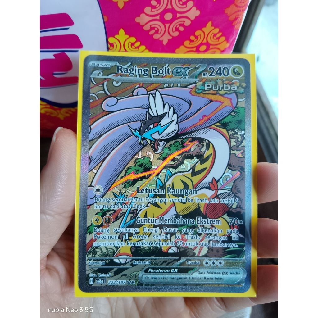 Raging Bolt ex SAR - pokemon tcg Indonesia