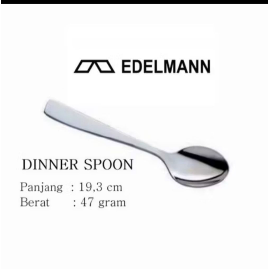 EDELMANN ESSEN sendok & garpu makan stainless steel